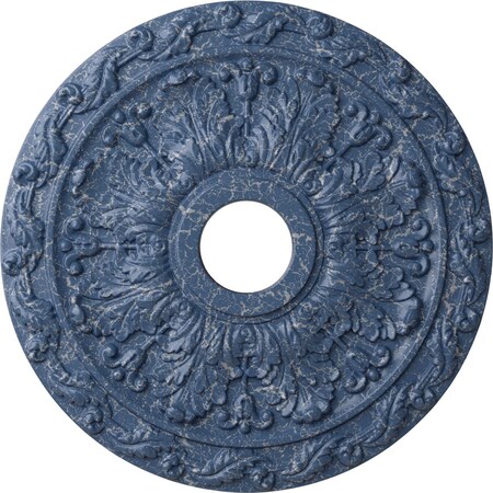 Ekena Millwork Spring Leaf Medallion (Canopies up to 5 5/8"), 19 7/8"OD x 3 5/8"ID x 1 1/4"P, Americana Crackle CM19SPAMC